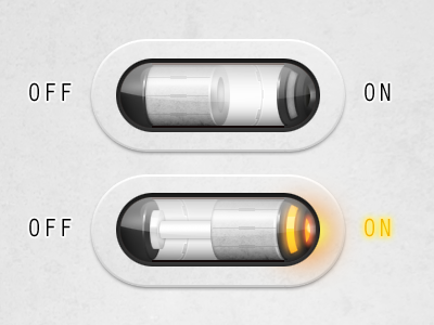 On-Off Switch UI, fuse switch ui