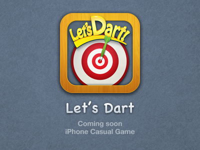 Let's Dart! dart icon iphone wood