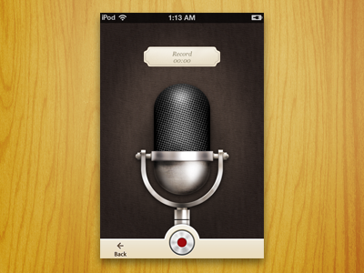 final recording Interface icon iphone mic microphone