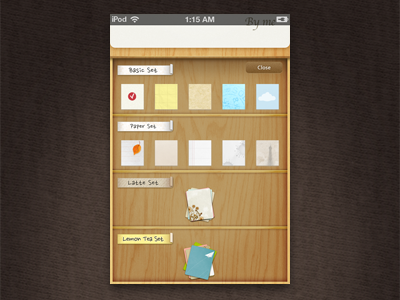 Various paper background sets iphone texture ui