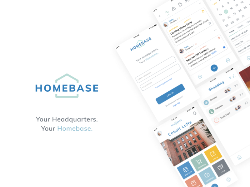 Homebase App by Caroline Rabelo on Dribbble