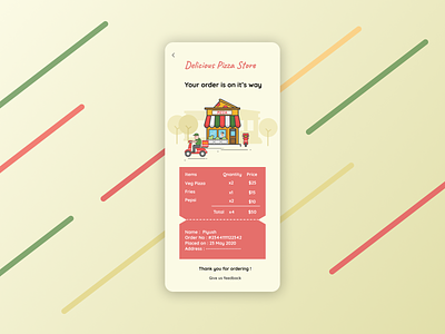Daily UI 17 android app daily ui dailyui dailyui17 dailyuichallenge design drawing email receipt ui