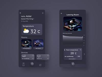 Daily UI 21 021 app daily ui dailyui dailyui21 dailyuichallenge dashboard smarthome