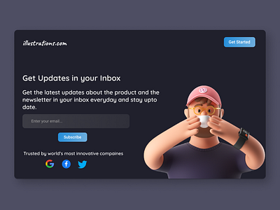 Daily UI 26 daily 100 challenge dailyui dailyuichallenge design subscribe