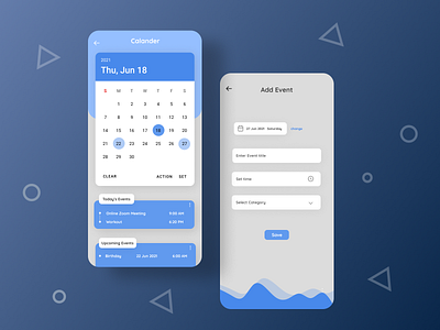 Daily UI 38 038 android app calander daily 100 challenge dailyui dailyui38 dailyuichallenge ui