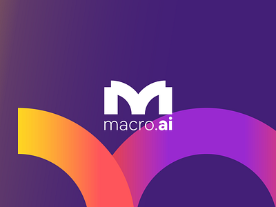 Macro AI Logo Design branding design flat logo minimal typography ui ux