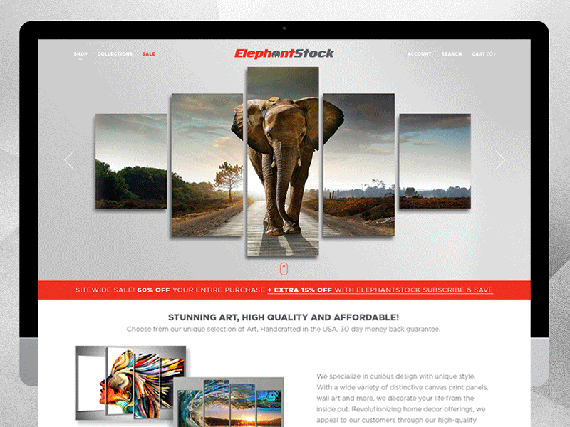 Online Shop concept design icons ui web website