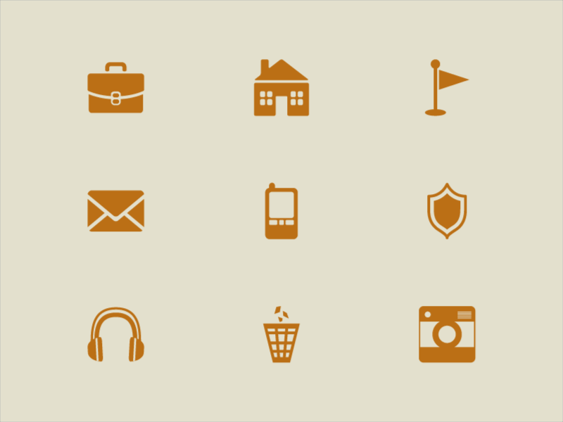 Pass-time Icons aftereffects illustrator photoshop