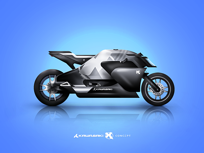 Kawasaki X Concept bike concept design illustration japan kawasaki motorbike motorbike concept motorcycle art motorcycle design motorcyle prototype vector