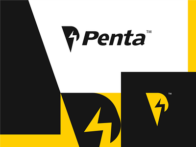 Penta Power Logo brand branding graphic design letter logo logo p p letter p type penta power power logo type
