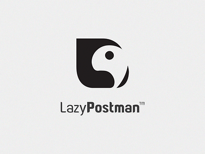 Lazy Postman animal brand branding brandlogo logo mail parcel post postlogo postman tortoise
