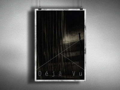 Deja Vu poster abstract dark dejavu photography poster poster design print title