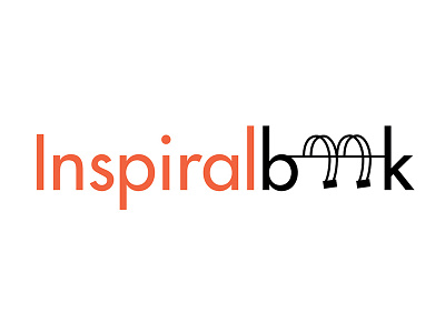 Inspiralbook logo logo logo design spiral typography