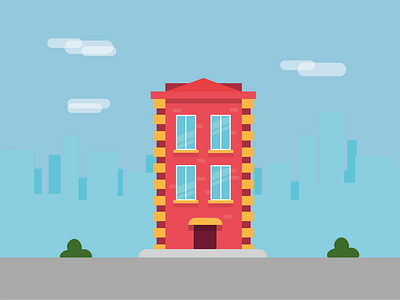 Apartment Building Illustration