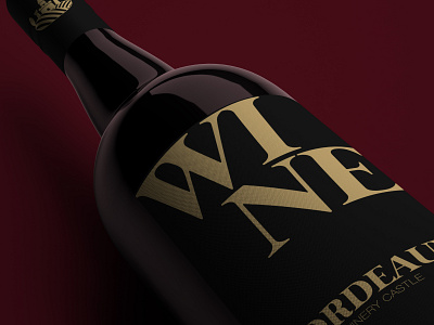 Wine Bordeaux Logo Concept design illustration logo logodesign logotype minimal packagedesign packages packaging paper