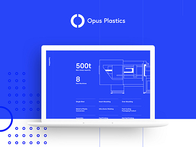 Opus Plastics UI Concept branding ui user experience user interface design web