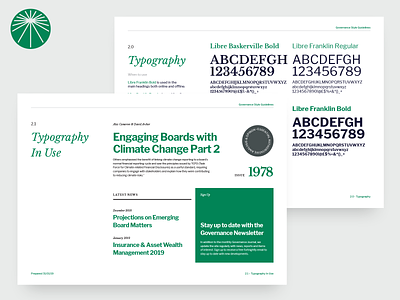 Governance - Style Guide branding style guide typogaphy