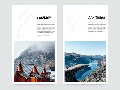 Norway Destination Cards adobe xd adobexd design typogaphy ui user interface design web