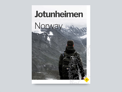 Jotunheimen UI Animation - Adobe XD Experiments adobe xd adobexd typogaphy ui user interface animation user interface design ux