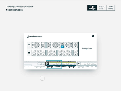 TicketBooth Concept - Seat Reservation adobe xd animation protopie ticket app ticket booking travel app ui ui animation
