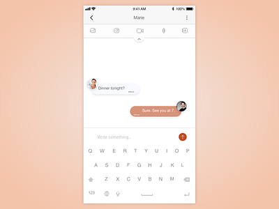 Messaging app - DailyUI 013