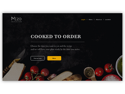 Restaurant landing page (work in progress) design development landingpage ui webdesign