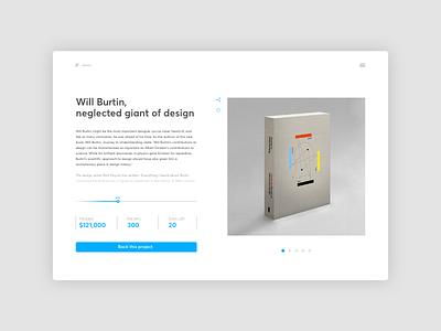 Crowdfunding - DailyUI #032 032 crowdfunding dailyui design ui webdesign