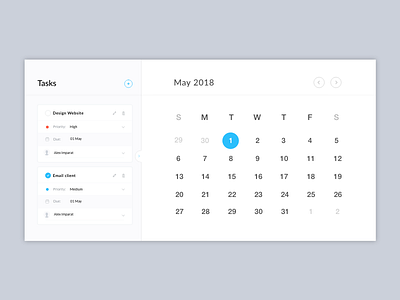 Calendar - DailyUI 038 038 calendar dailyui design ui webdesign