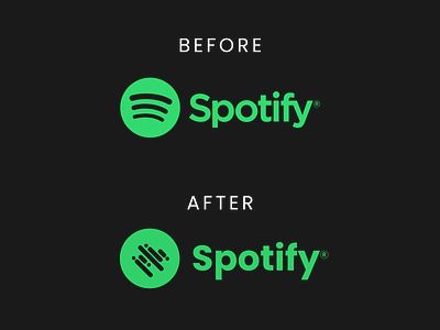 Spotify Logo Redesign adobe illustrator app logo brand brand identity branding concept daily ui design exploration figma design illustration logo mark minimal modern music music logo rebrand simple vector