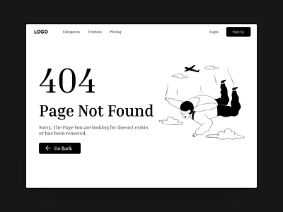 Error Page Concept 404 404 error adobe xd branding clean design error error page flat illustration minimal typography ui ui design user experience ux web web design web ui website design