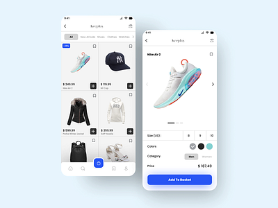 E-commerce App concept 3d adobe xd branding clean design e commerce interface minimal mobile mobile app responsive shop shopping typography ui ux ui design user experience