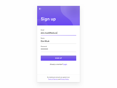 Hello Dribbble! — Daily UI Challenge #001 daily ui 001 dailyui debut sign up ui