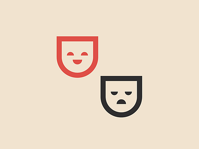 Comedy & Tragedy branding design icon theatre