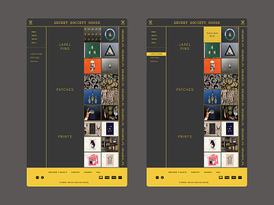 Secret Society Goods Homepage Redesign 1 of 2 concept design minimal orlando redesign redesign concept typography web webdesign website design