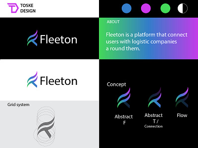Fleeton- Logo design brand identity branding design icon identity logistics company logistics logo logo logo design logo designer logodesign logotype platform
