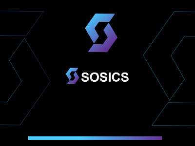 SOSICS- Logo design abstract arrows behavior black and white brand branding branding design design logodesign mark modern movement negative symbol vector