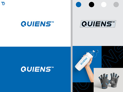 QUIENS - Logo design brand identity branding design exercise fitness graphic design gym icon identity logo logo design logo designer sport vector workout