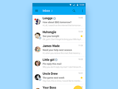 Android Inbox Concept