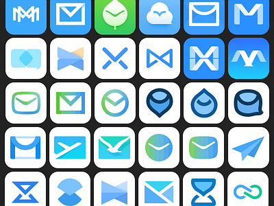 Mail icons app blue icon icons mail