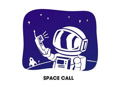 SPACE CALL call illustration space universe