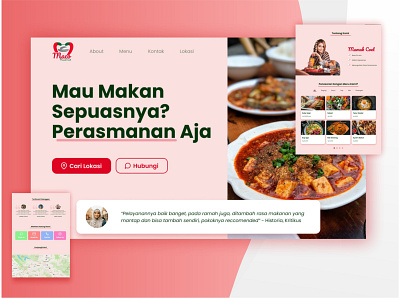 Landing Page Maco Restaurant design flat minimal ui ux web website