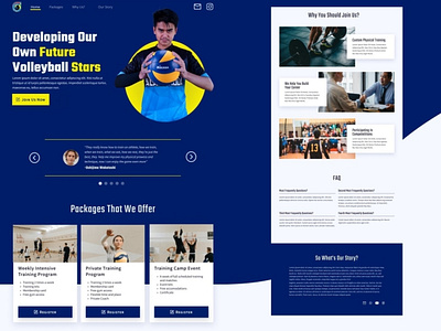 Volleyball School Landing Page