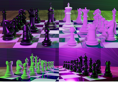 Chess 3D Modelling 3d blender lighting modelling scene