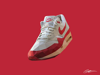 Low Poly Nike Air Max 87 by Vincent Cooke on Dribbble