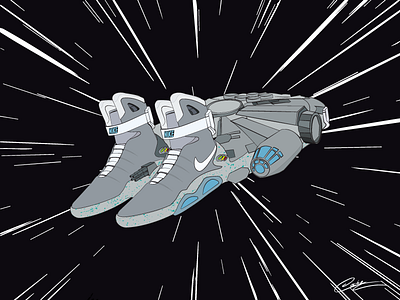 Sneaker fusion: Star Wars: Star Wars x Nike Mag back cooke falcon fusion future mag nike sneaker star to vincent wars