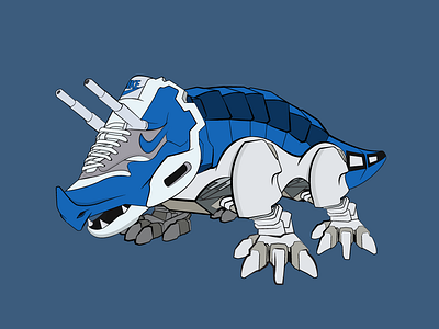 Triceratops Dinozord - Air Max Fusion design illustration illustration art illustrations ilustration nike sneaker