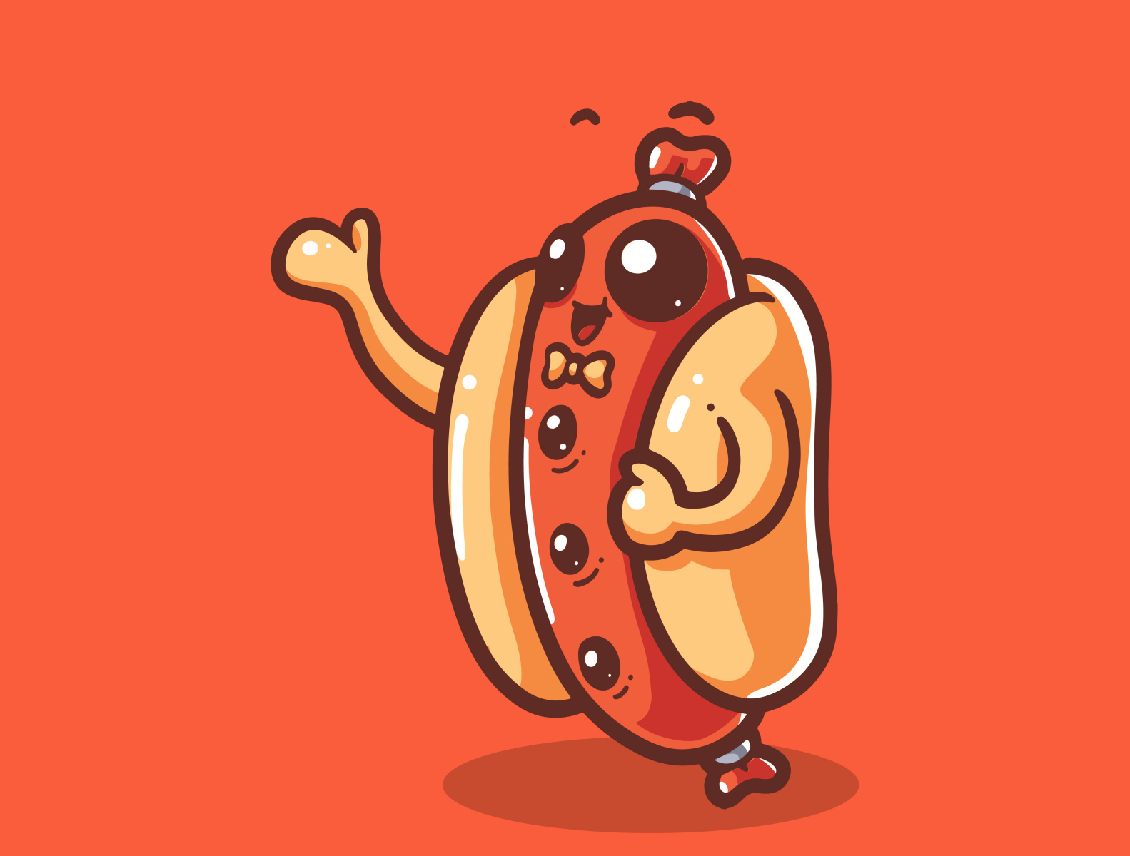 Cute Hot Dogs By Raccoontoon On Dribbble