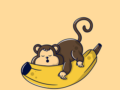 Monkey - Sleep on The Banana