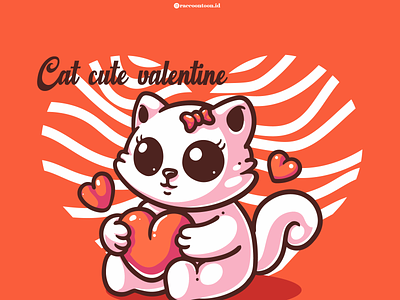 Cat Illustration cat character design graphic design illustration illustrator kitty logo love vector