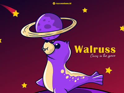 Walruss Illustration animals branding graphic design illustration illustrator logo planet vector walruss